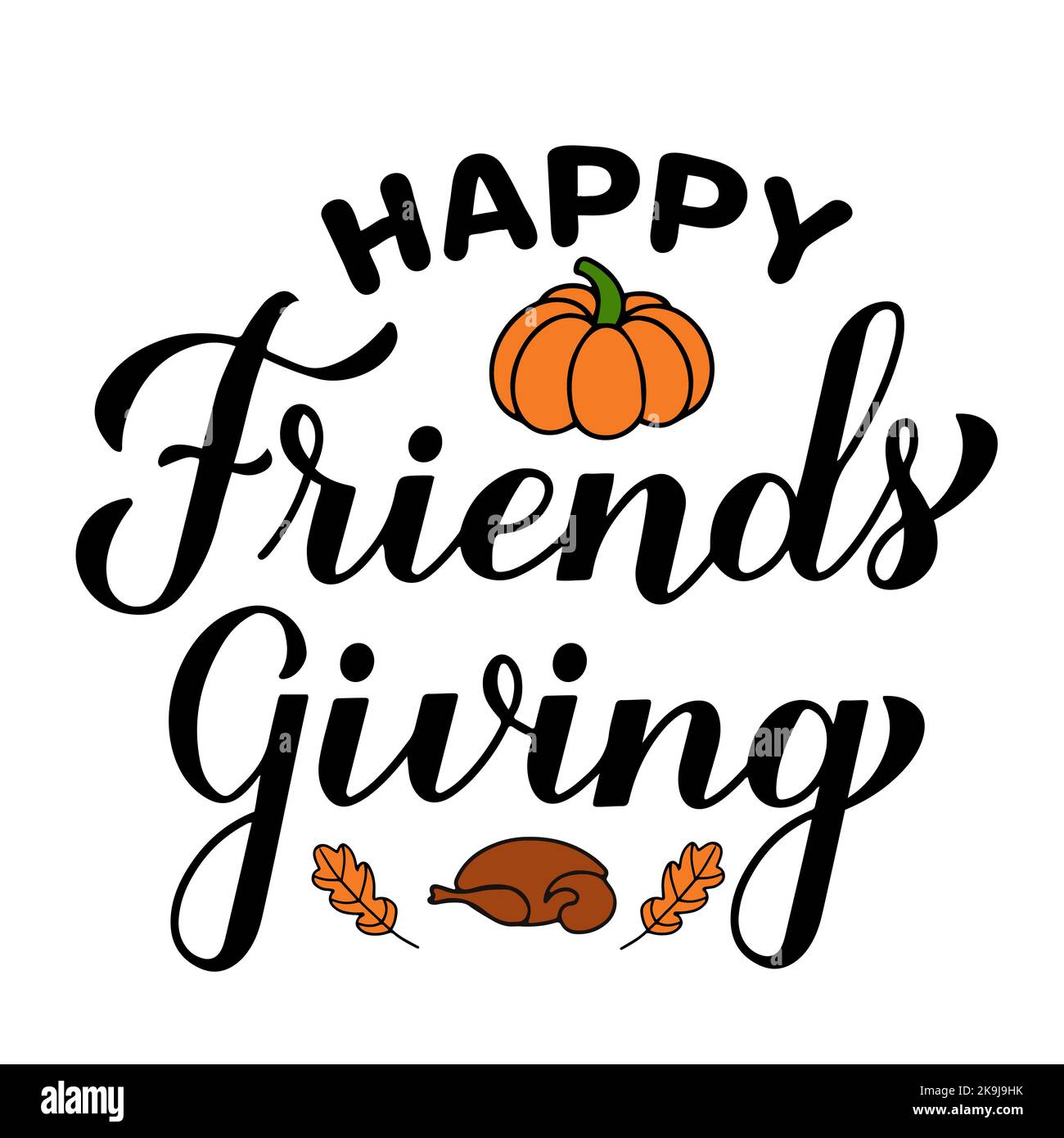 Happy friendsgiving Cut Out Stock Images & Pictures - Alamy