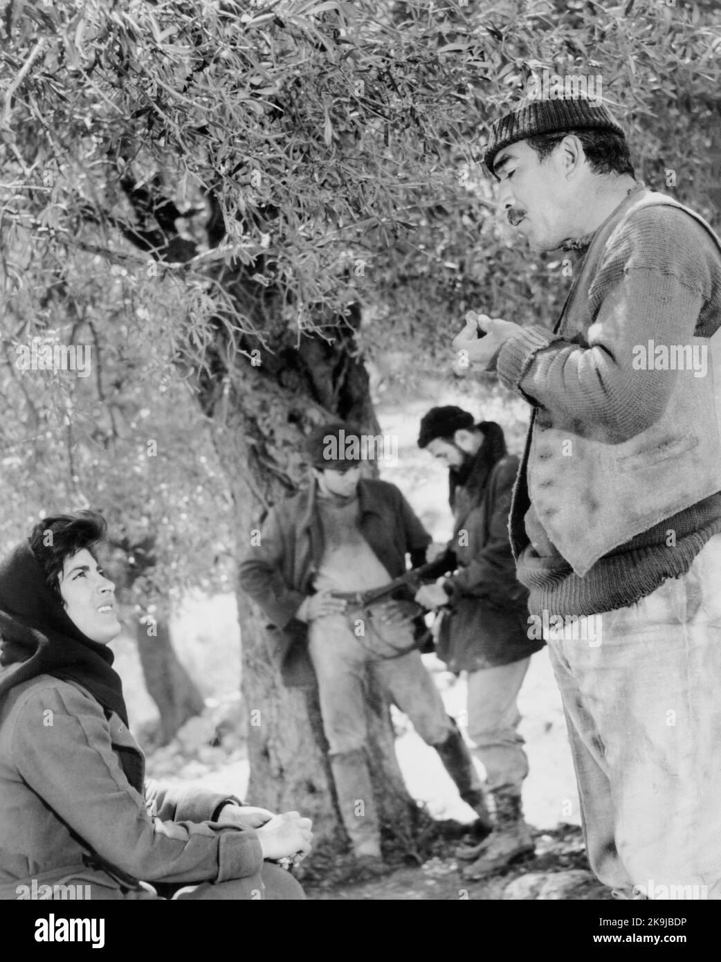 Irene Papas, Anthony Quinn, onset of the Film, "The Guns of Navarone