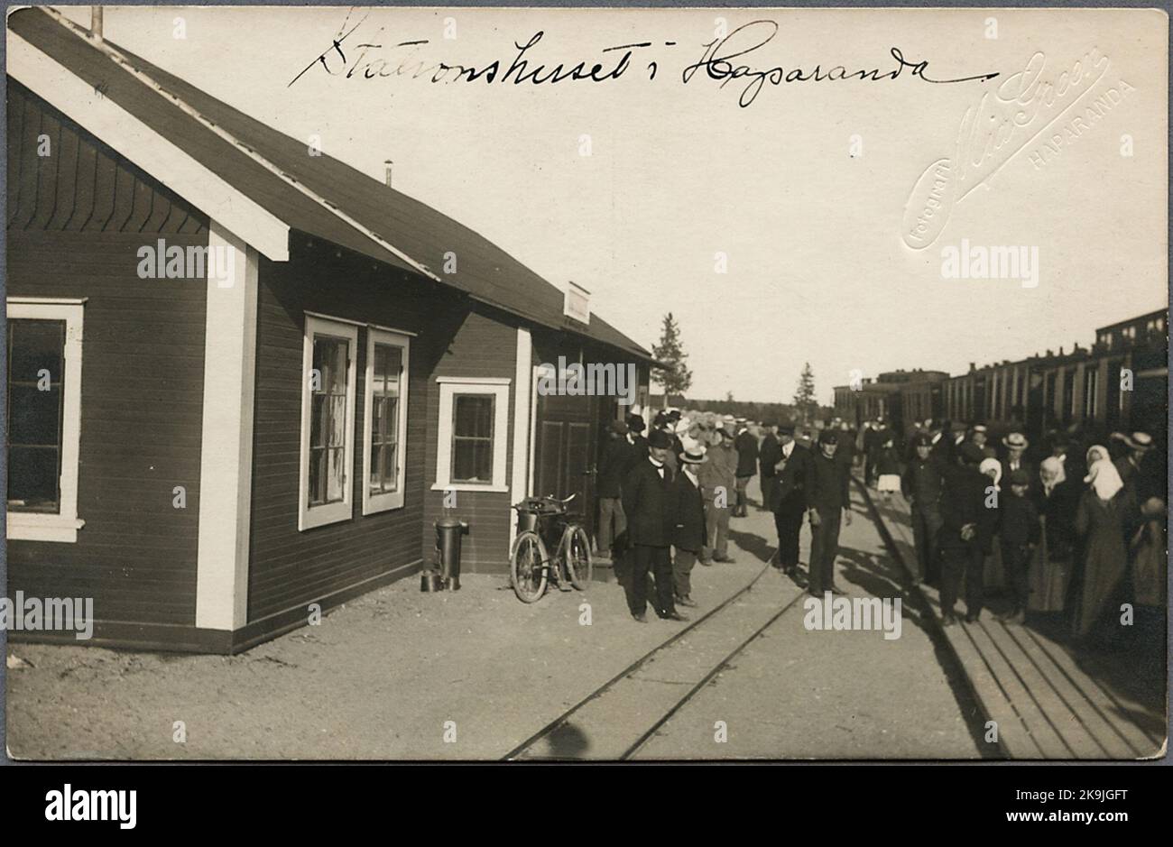 Haparanda station house Stock Photo Alamy
