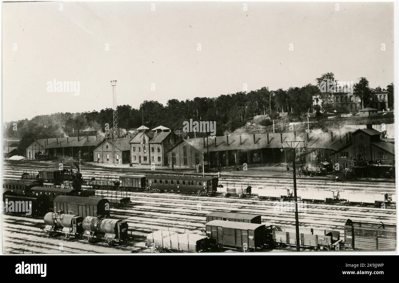 Tomteboda. State Railways, SJ. The locomotives Stock Photo - Alamy