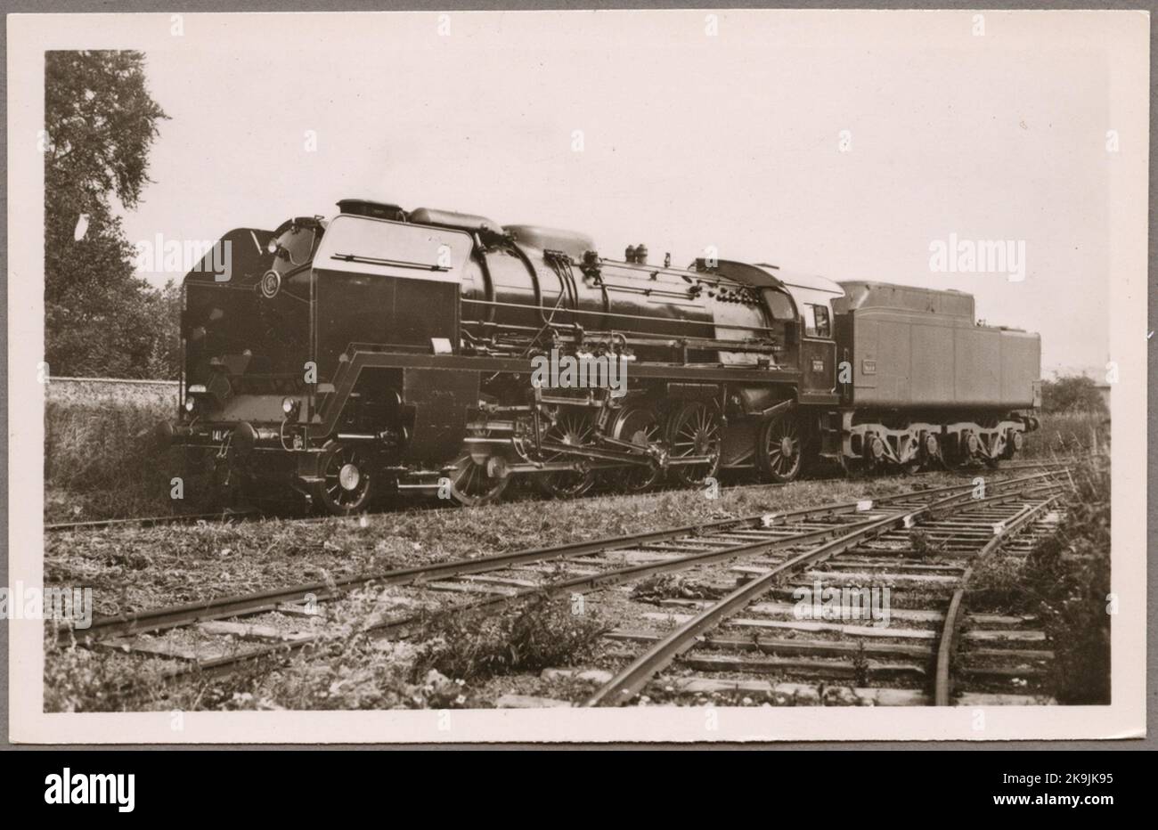 Ånglok Med Tender. National Society of French Railways, SNCF 141-P 74. Stock Photo