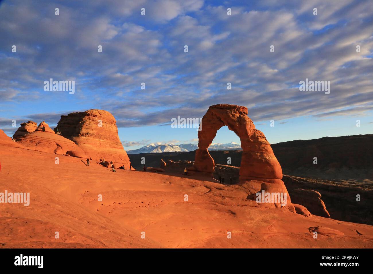 Landscape with Delicate Arch - Utah Stock Photo