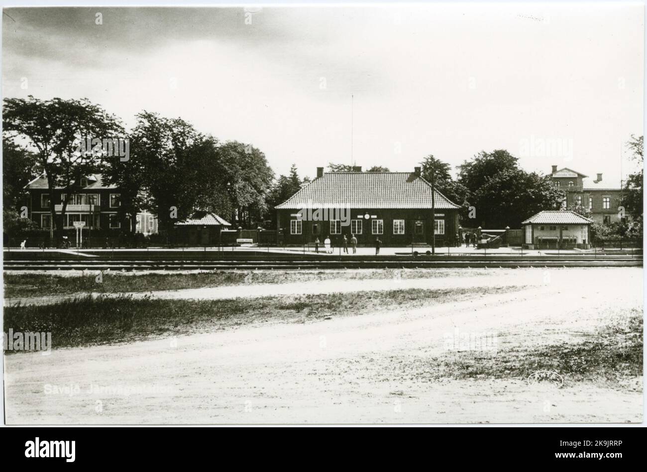 Sävsjö, station house Stock Photo - Alamy