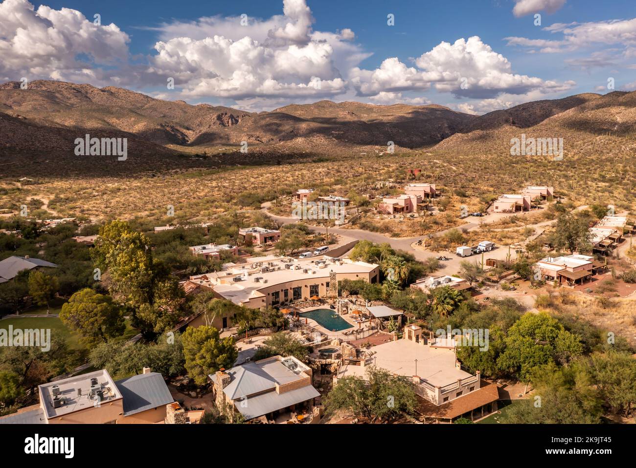 Tanque Verde Ranch in Tucson, Arizona, aerial view Stock Photo Alamy