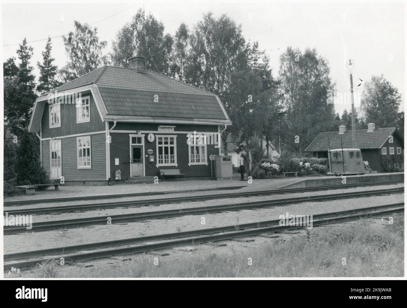 Gårdveda station layout of the band Sävsjö-Vetlanda-Målilla 1/9-1961 ...