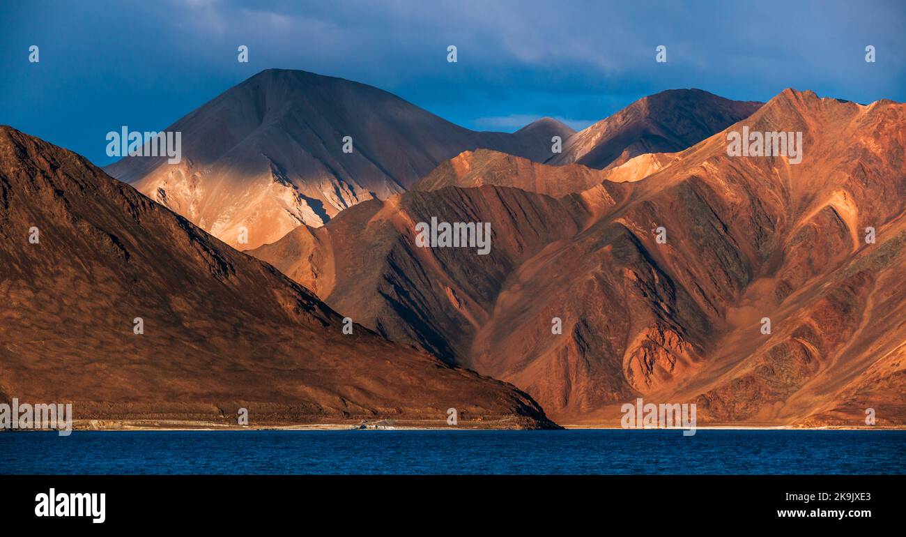 Pangong Lake world’s highest saltwater lake dyed in blue stand in stark
