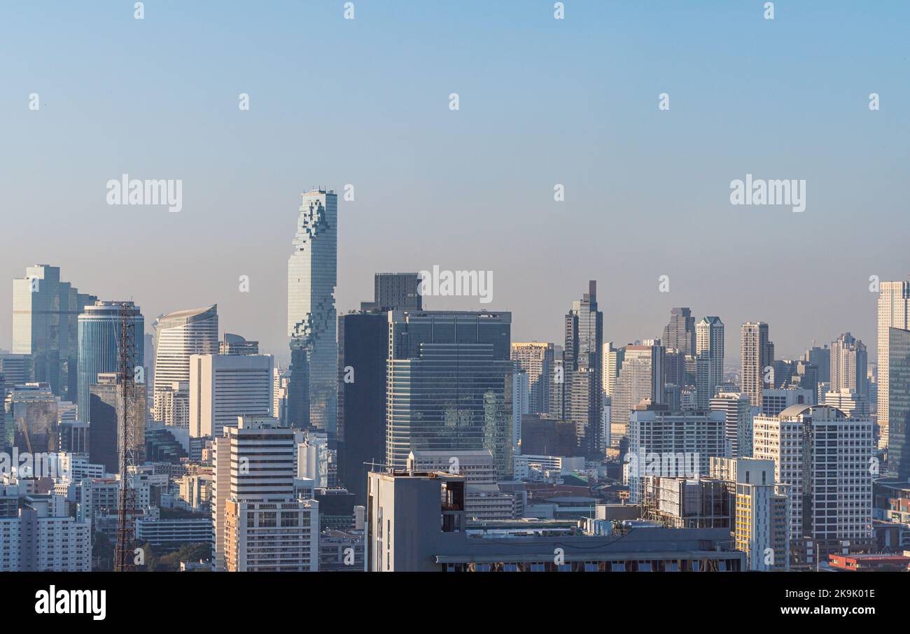 Bangkok city skyline in the morning, Thailand Stock Photo - Alamy