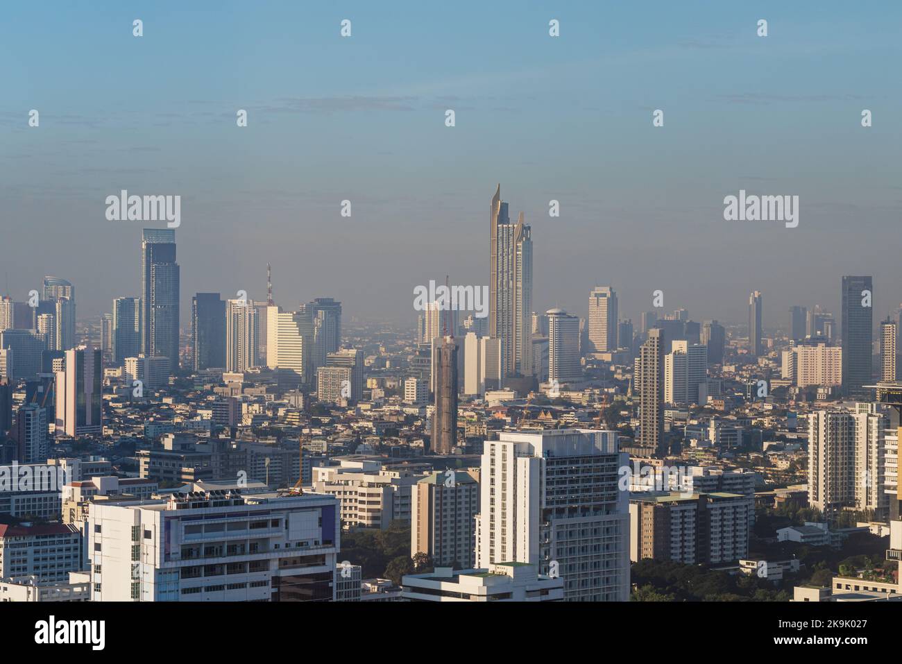Bangkok city skyline in the morning, Thailand Stock Photo