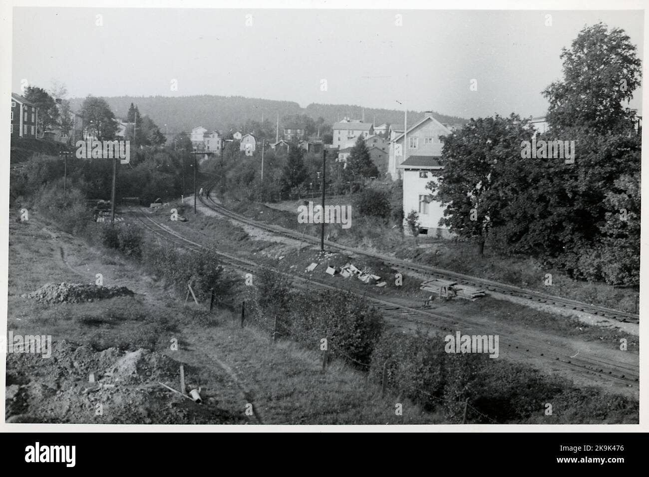 The exit towards Skönvik, Timrå .. Stock Photo