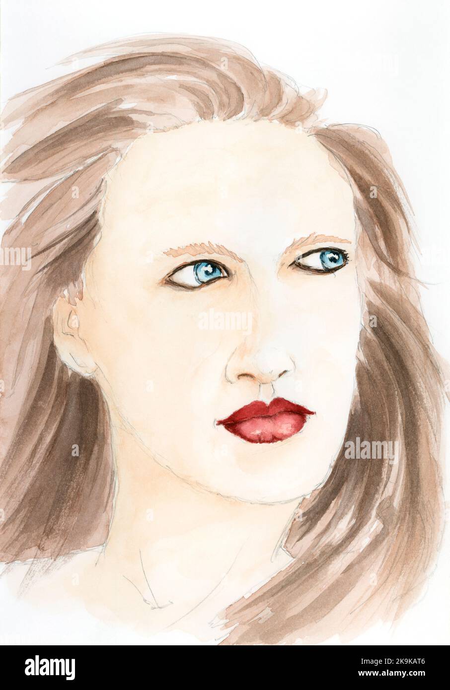 Watercolour and graphite on paper hires stock photography and images