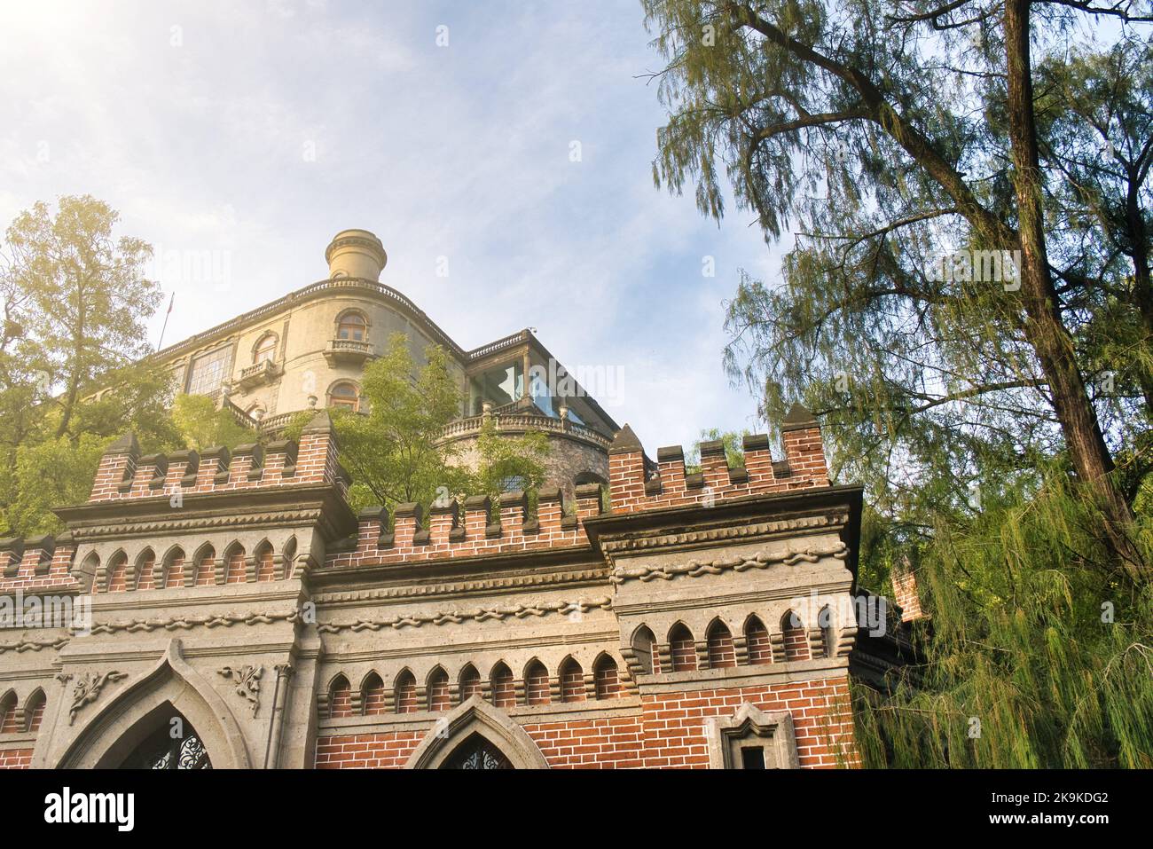 A Historical Chapultepec Castle in mexico city Stock Photo