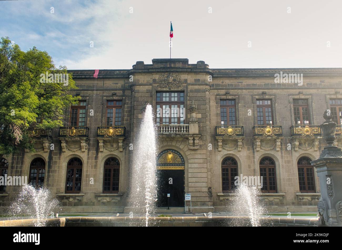 A Historical Chapultepec Castle in mexico city Stock Photo