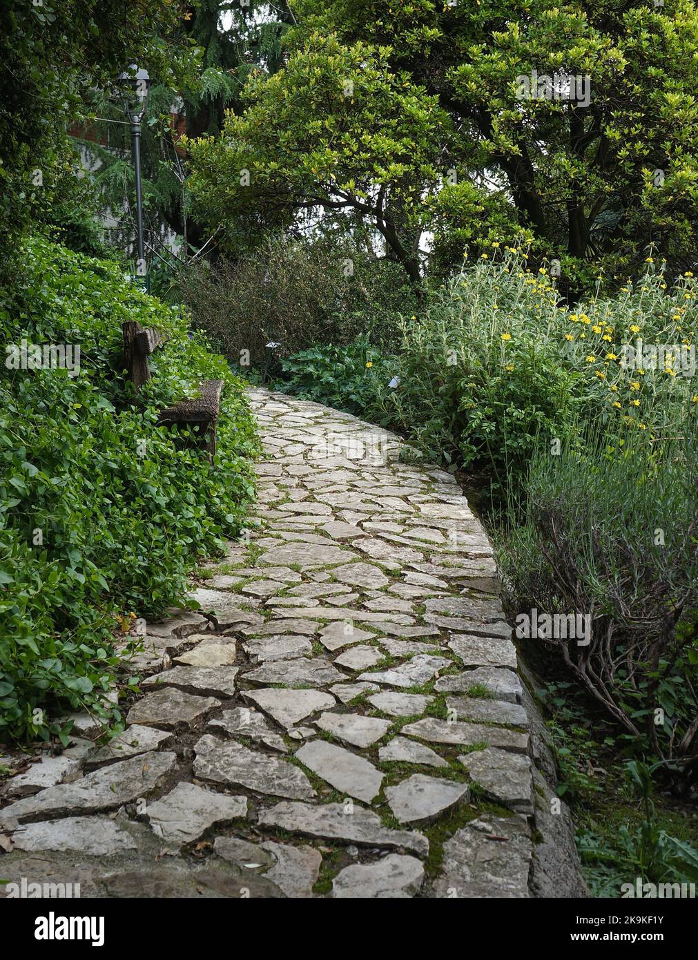 Bergamo botanical garden Stock Photo