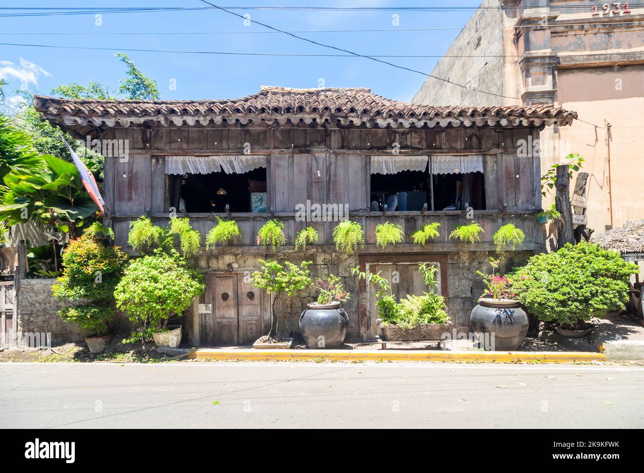 Facade of the Yap-Sandiego Ancestral House is one of the heritage houses in Cebu City, Philippines Stock Photo