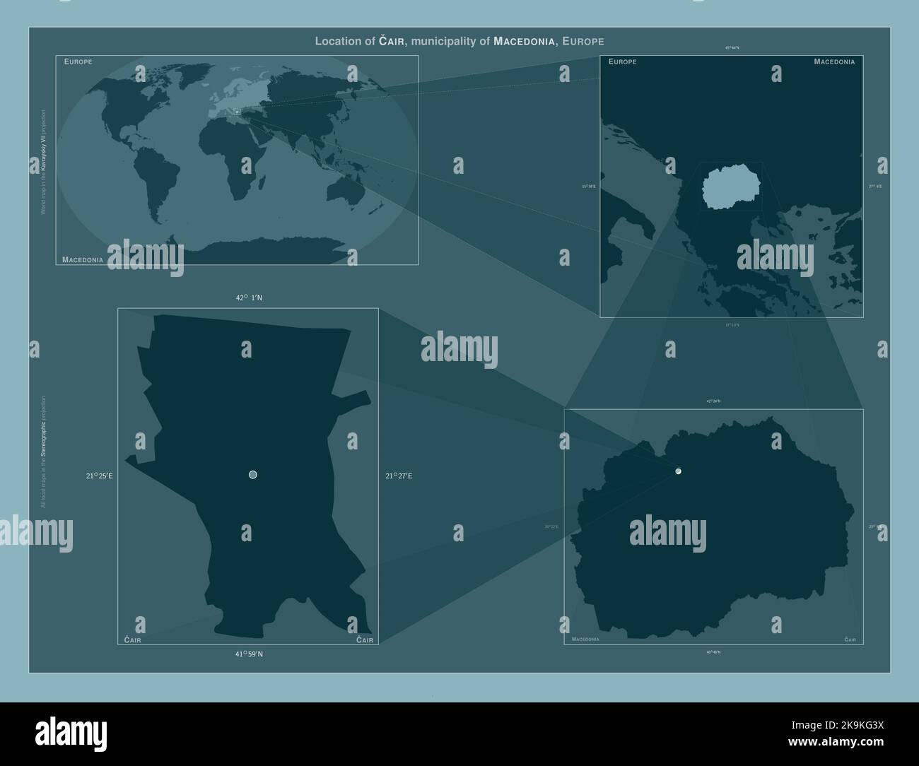 Cair vector map hi-res stock photography and images - Alamy