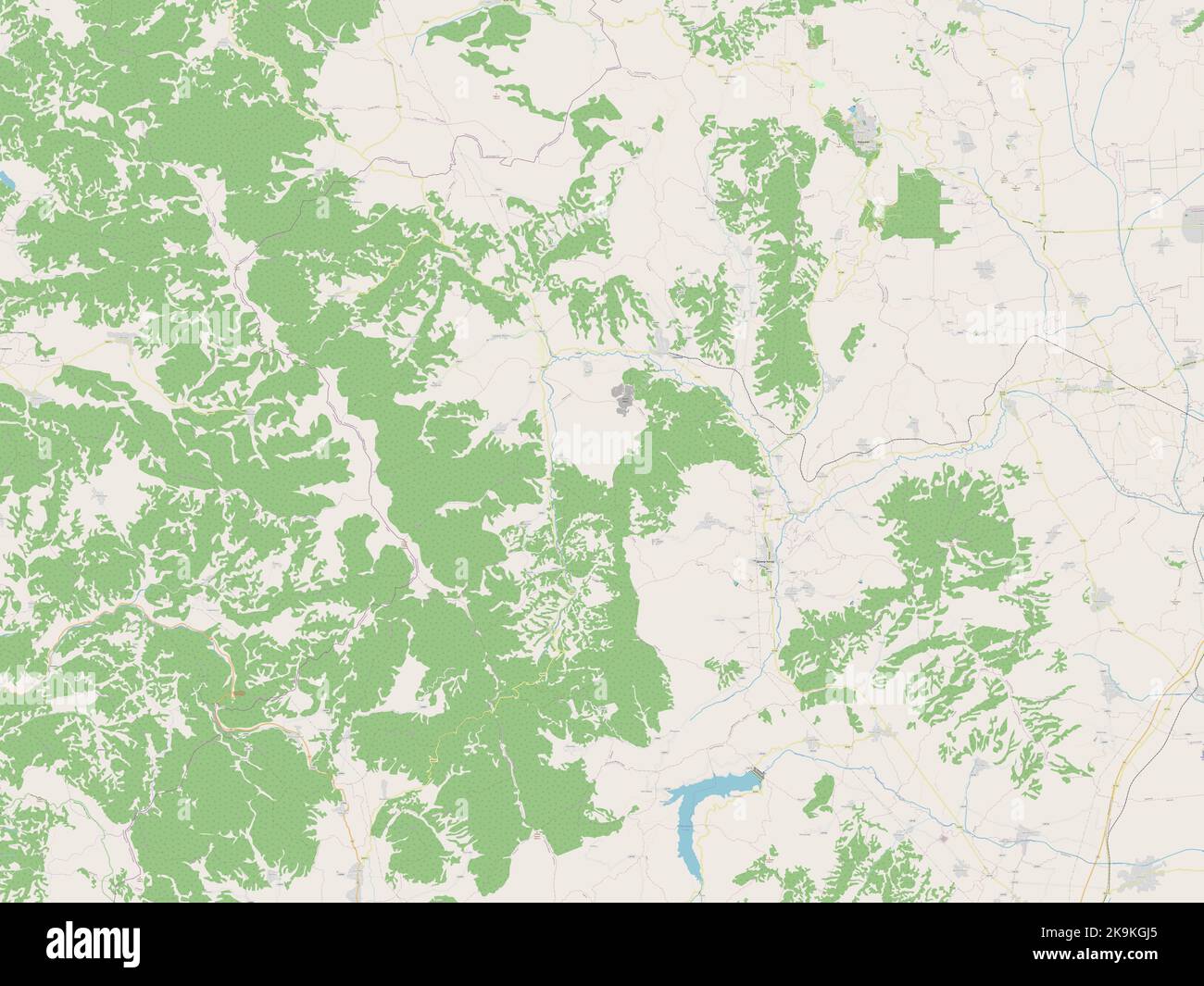 Demir Hisar, municipality of Macedonia. Open Street Map Stock Photo - Alamy
