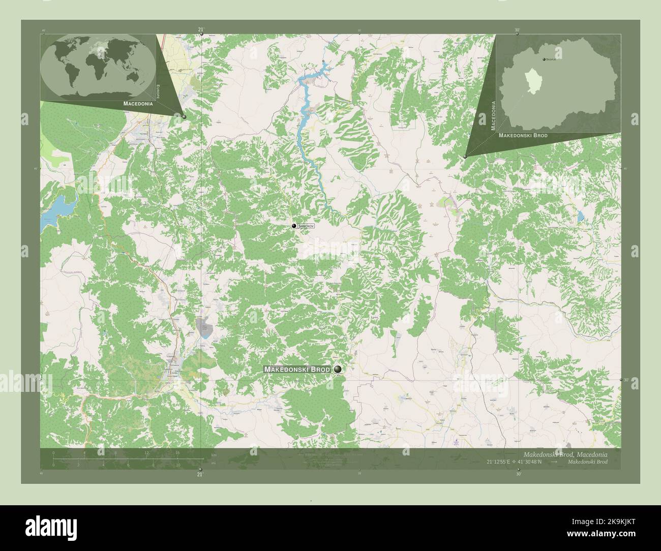 Makedonski Brod, municipality of Macedonia. Open Street Map. Locations ...
