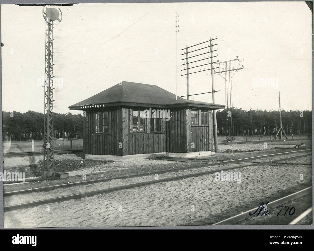 Switchgear house at Halmstad station Stock Photo Alamy