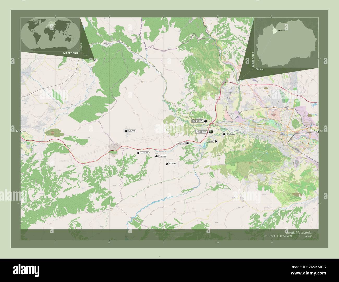 Map Of Skopje With Street Names - Brandy Tabbitha