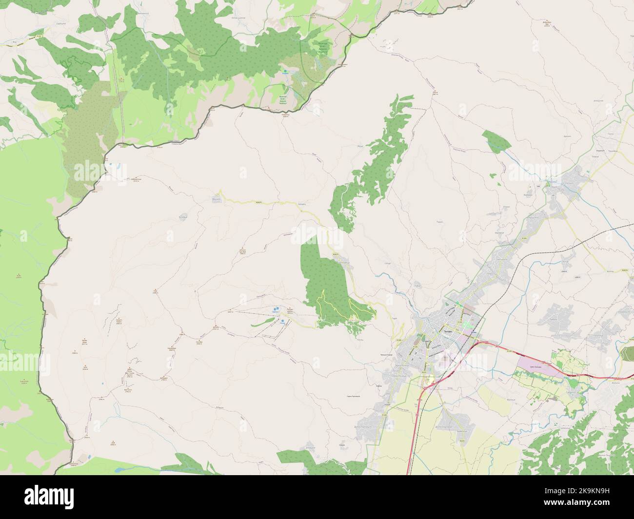 Tetovo, municipality of Macedonia. Open Street Map Stock Photo Alamy