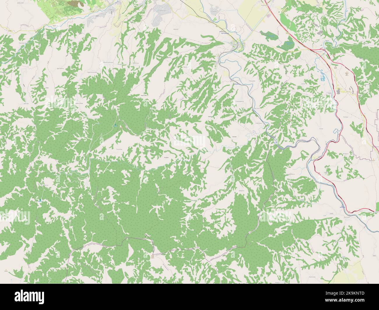 Zelenikovo, municipality of Macedonia. Open Street Map Stock Photo Alamy
