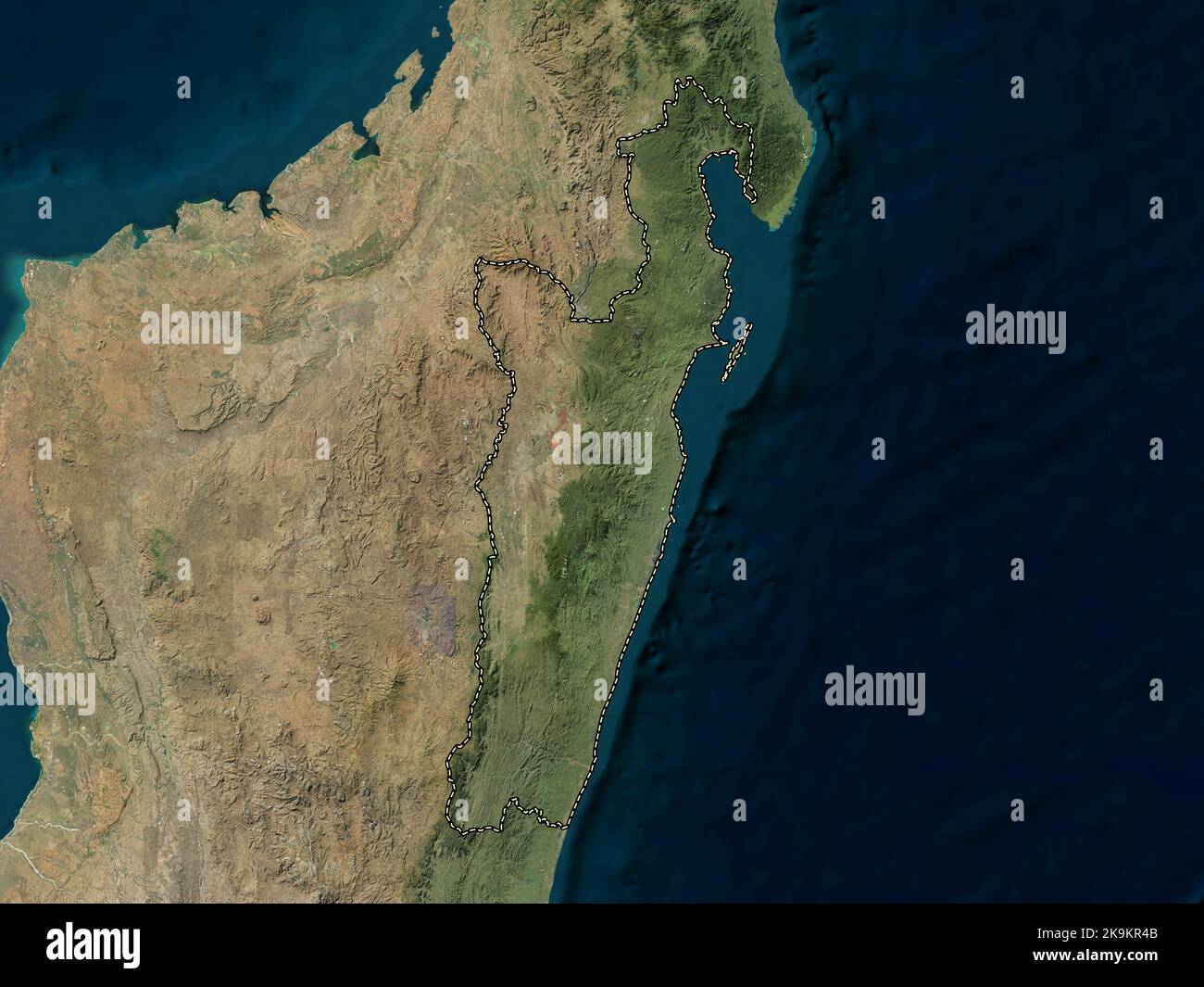 Toamasina, autonomous province of Madagascar. High resolution satellite