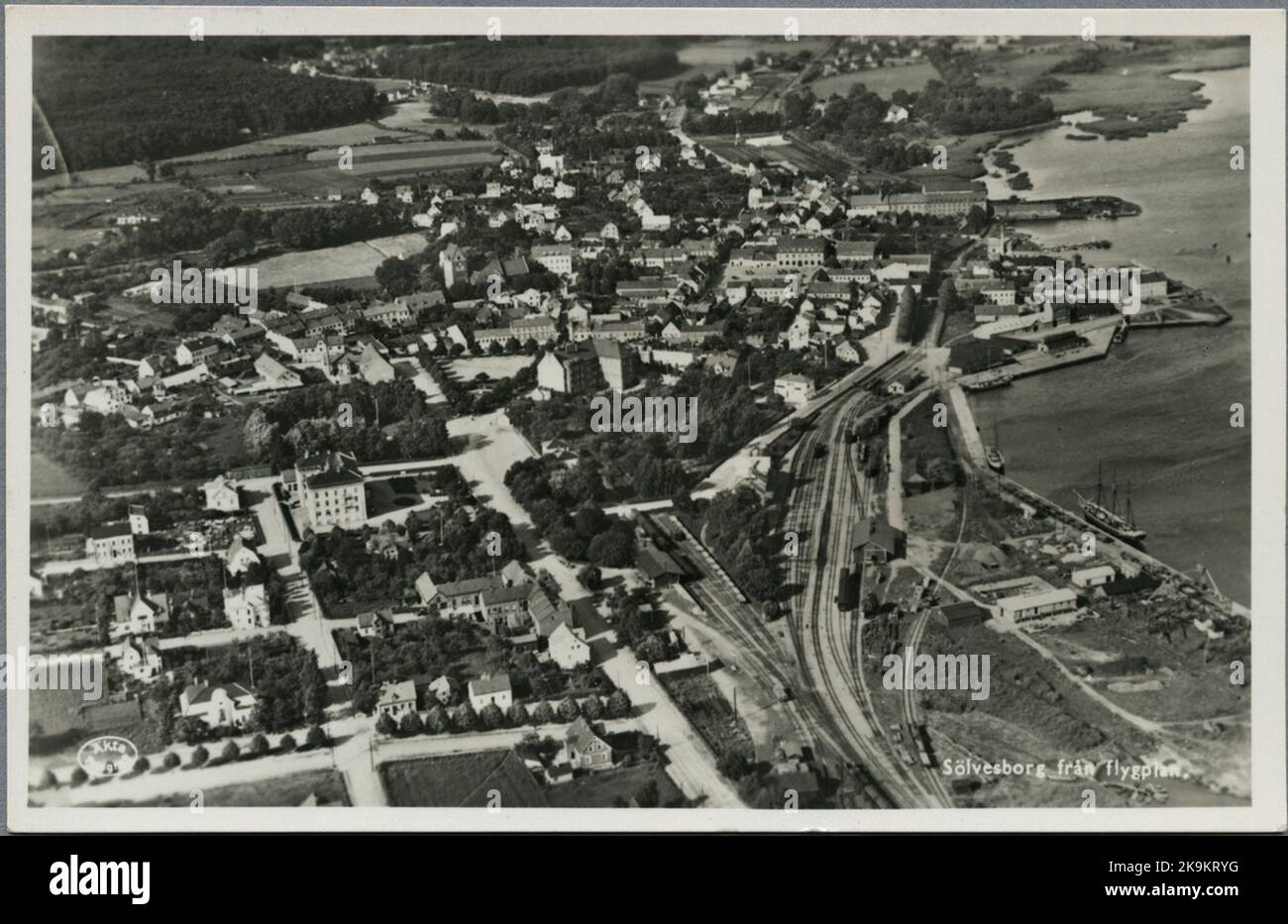 Air picture over Sölvesborg Stock Photo - Alamy