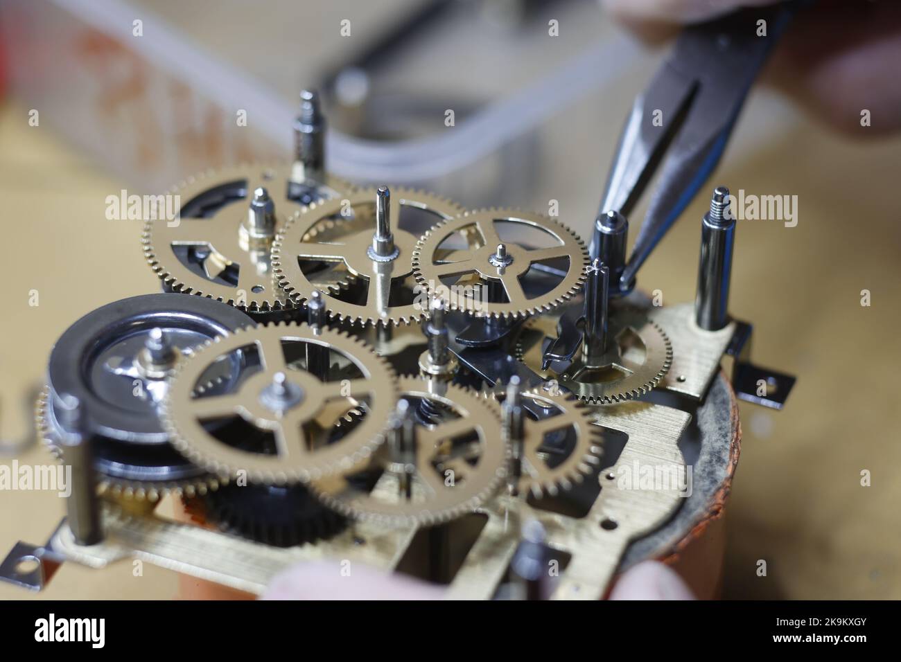 28 October 2022, SaxonyAnhalt, Gernrode Master clockmaker Uwe