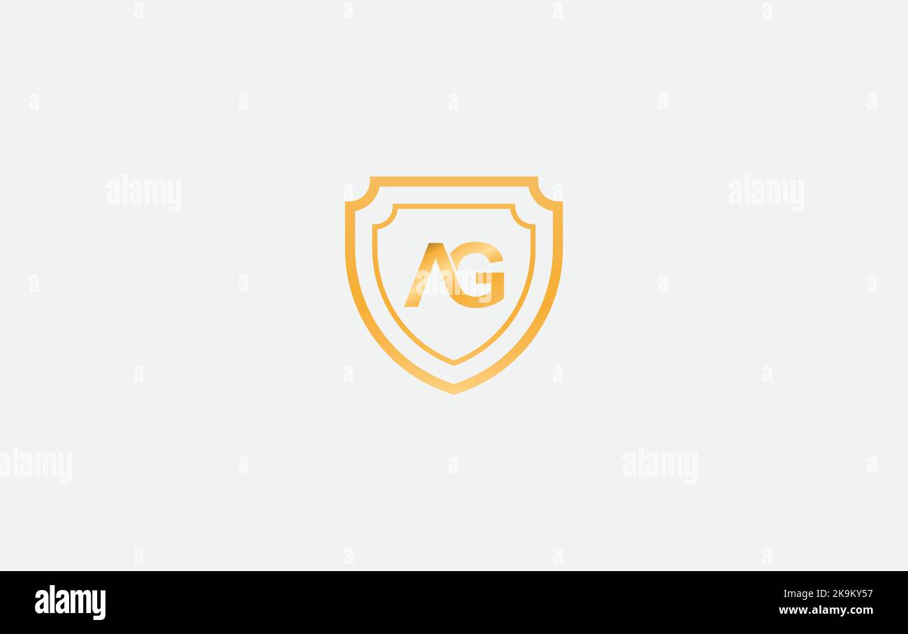 Shield protection symbol and royal luxury shield monogram vector design. shield protection logo with letters and alphabets for brand and business Stock Vector