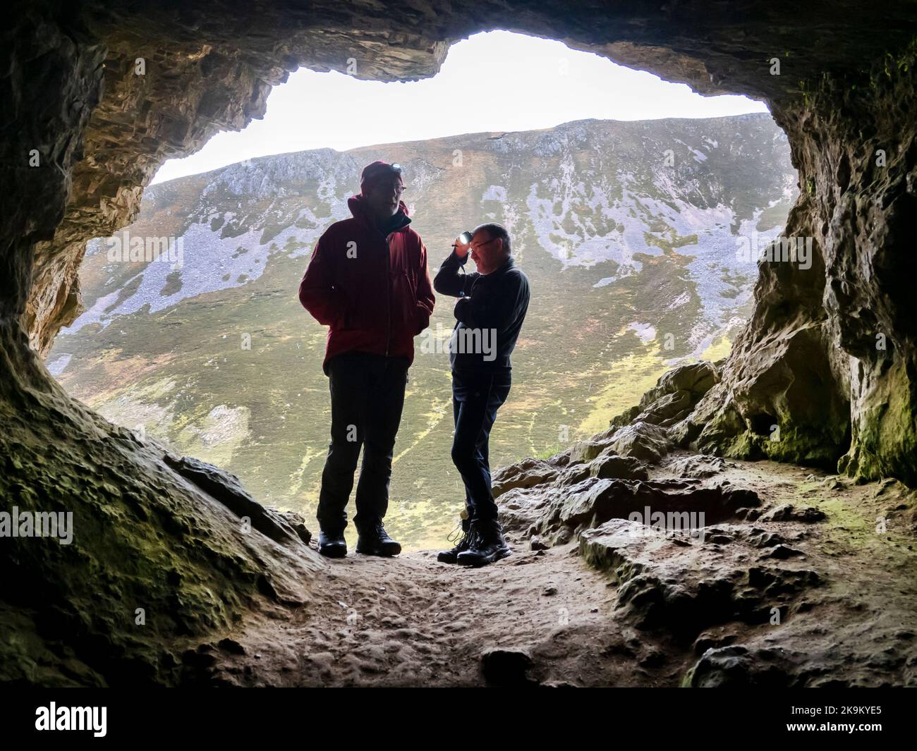 The famous bone caves in the Allt nan Uamh on Breabag, Assynt, Scotland