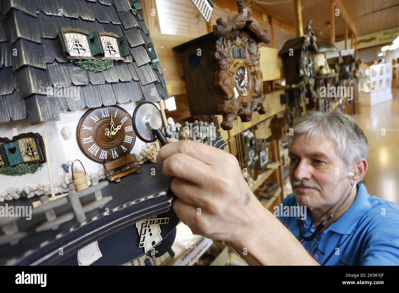 28 October 2022, SaxonyAnhalt, Gernrode Master clockmaker Uwe