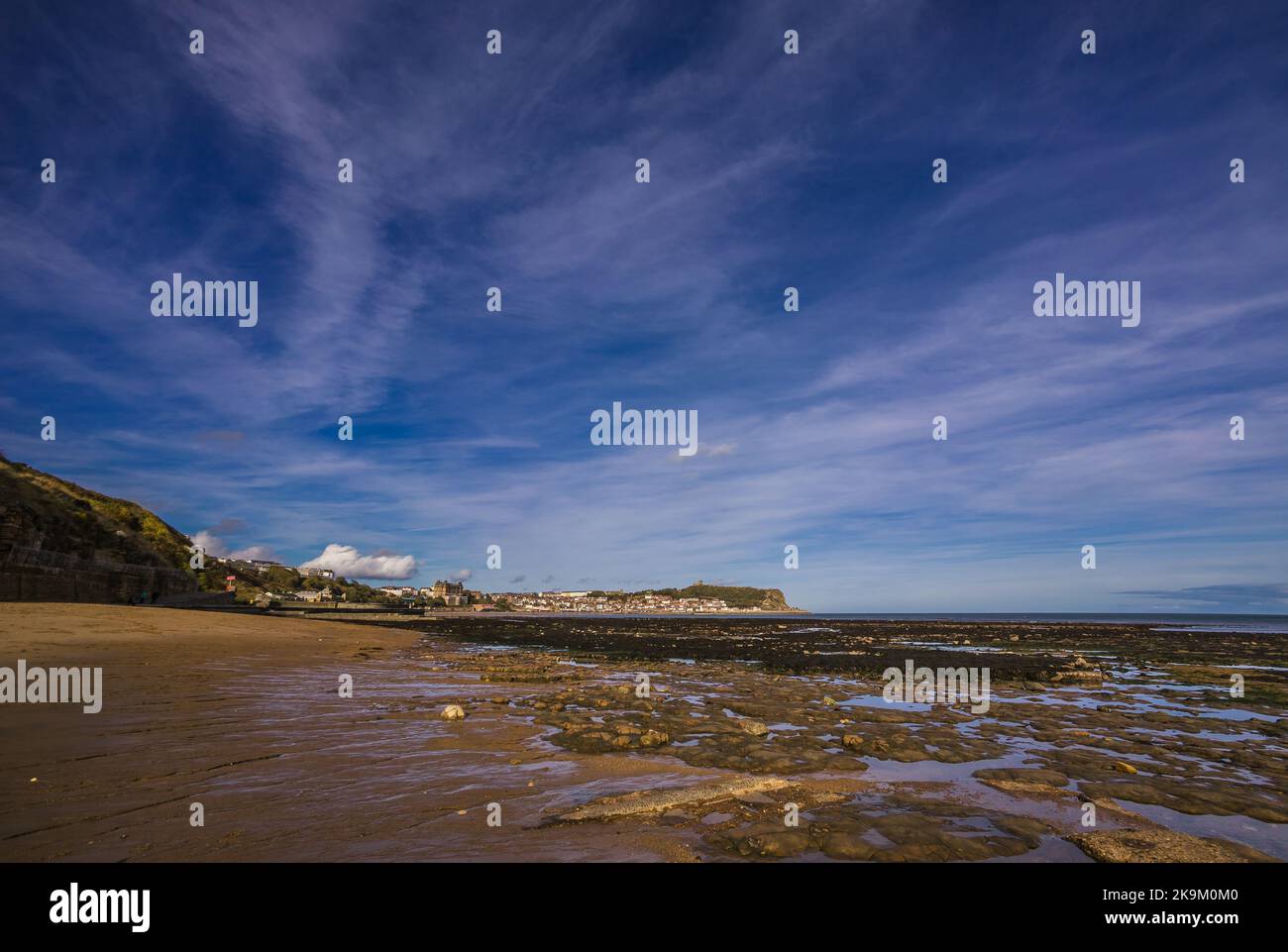 Scarborough South Bay at low tide Stock Photo Alamy