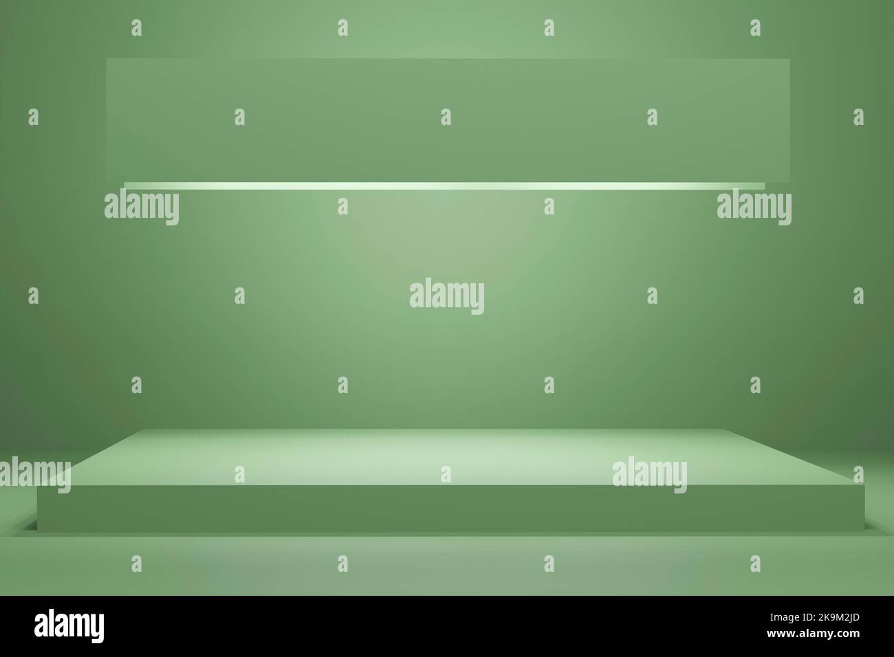 empty rectangular podium display, mint color abstract scene for a ...