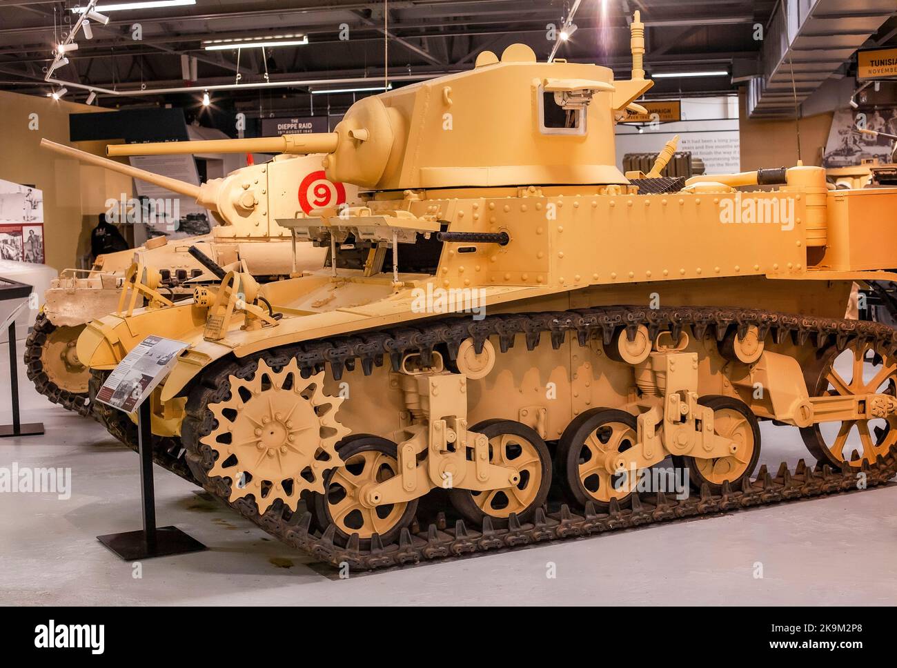 American M3 Stuart Tank Stock Photo - Alamy