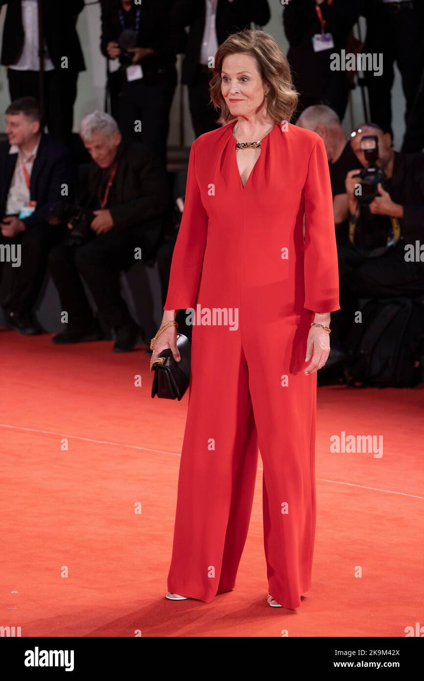 Lido di Venezia, Italy, September 3, 2022 - Sigourney Weaver attends at ...