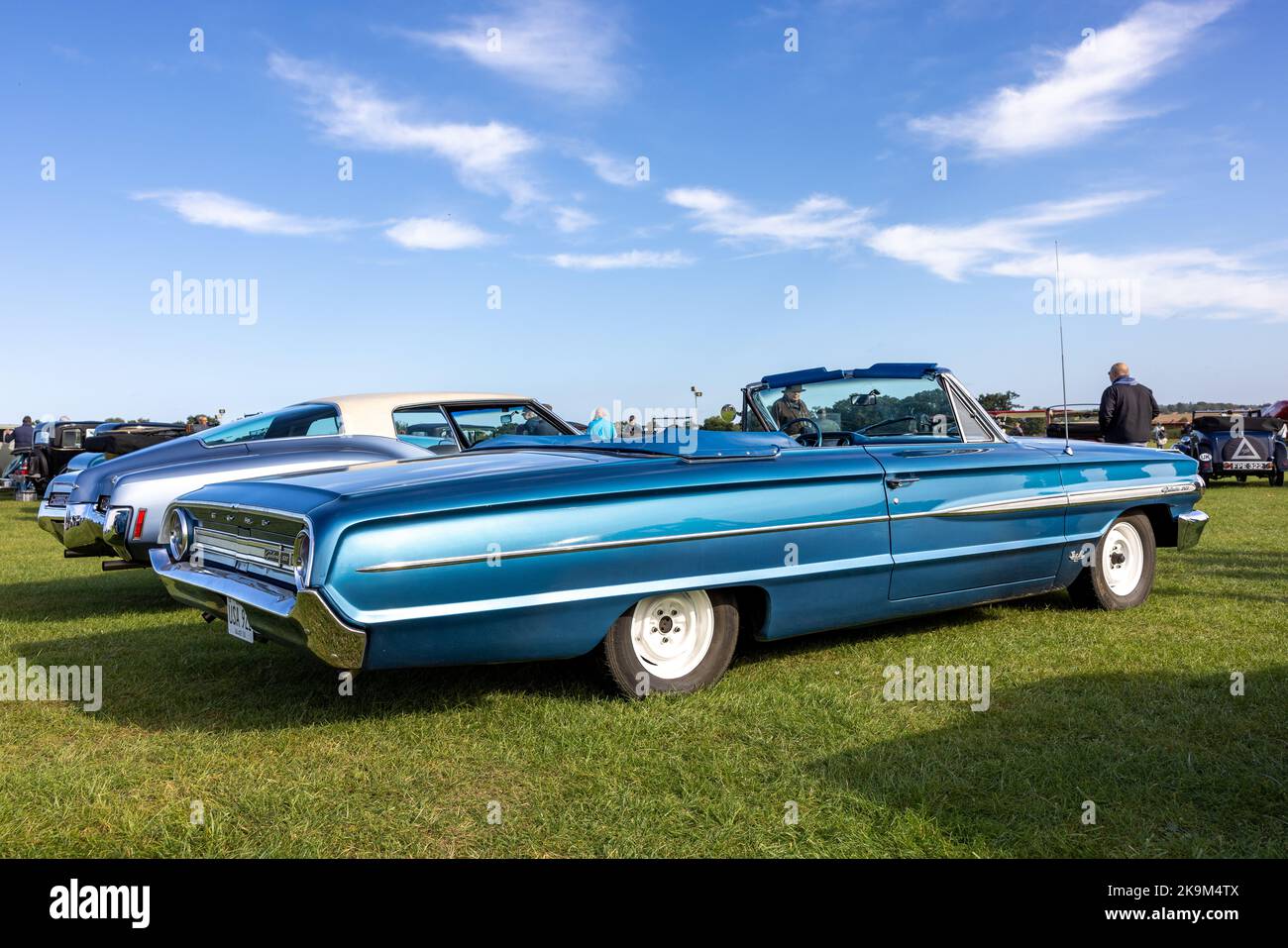 1964 Ford Galaxie 500, on display at the Race Day Airshow held at Shuttleworth on the 2nd October 2022 Stock Photo