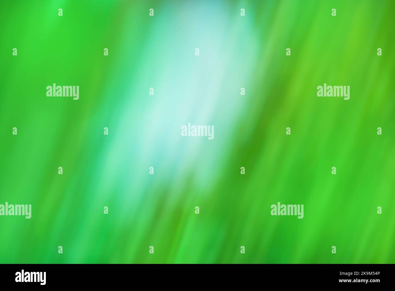 Green bokeh abstract light background. Natural bokeh background Stock Photo