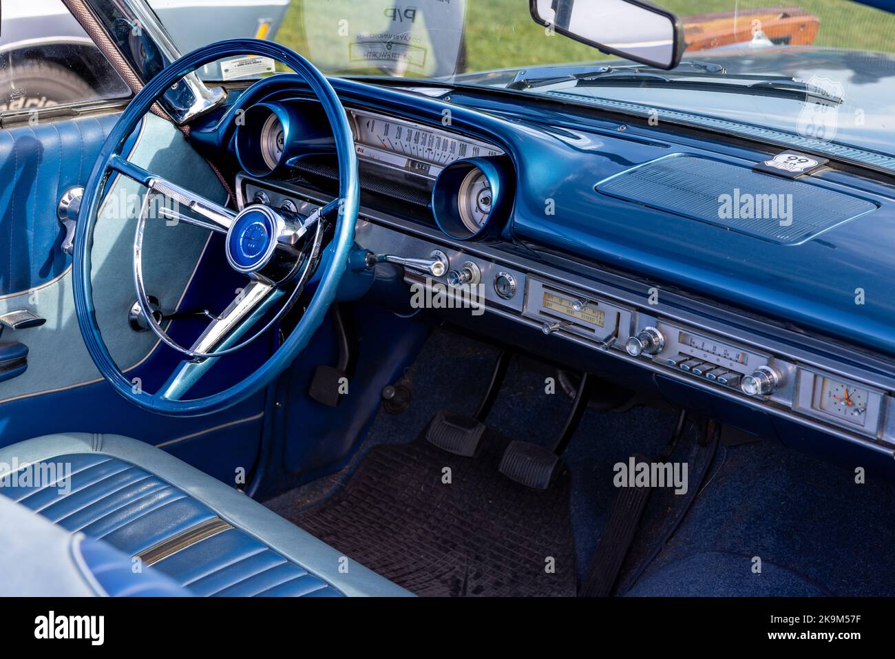 1964 Ford Galaxie 500 stylish interior Stock Photo