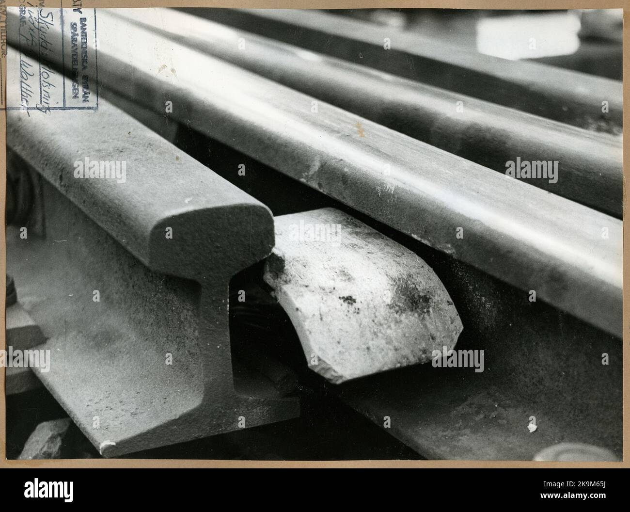 Protective globe between tongue and rail Stock Photo Alamy