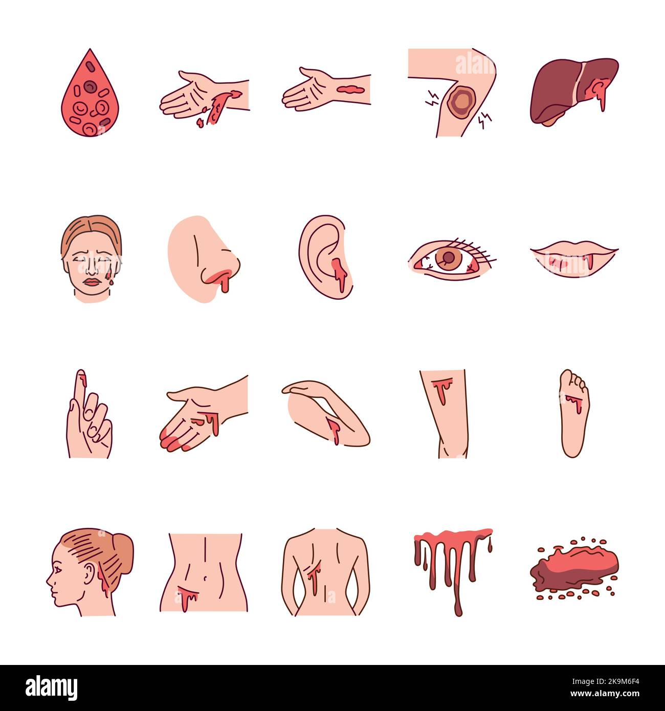 Internal bleeding Stock Vector Images - Alamy