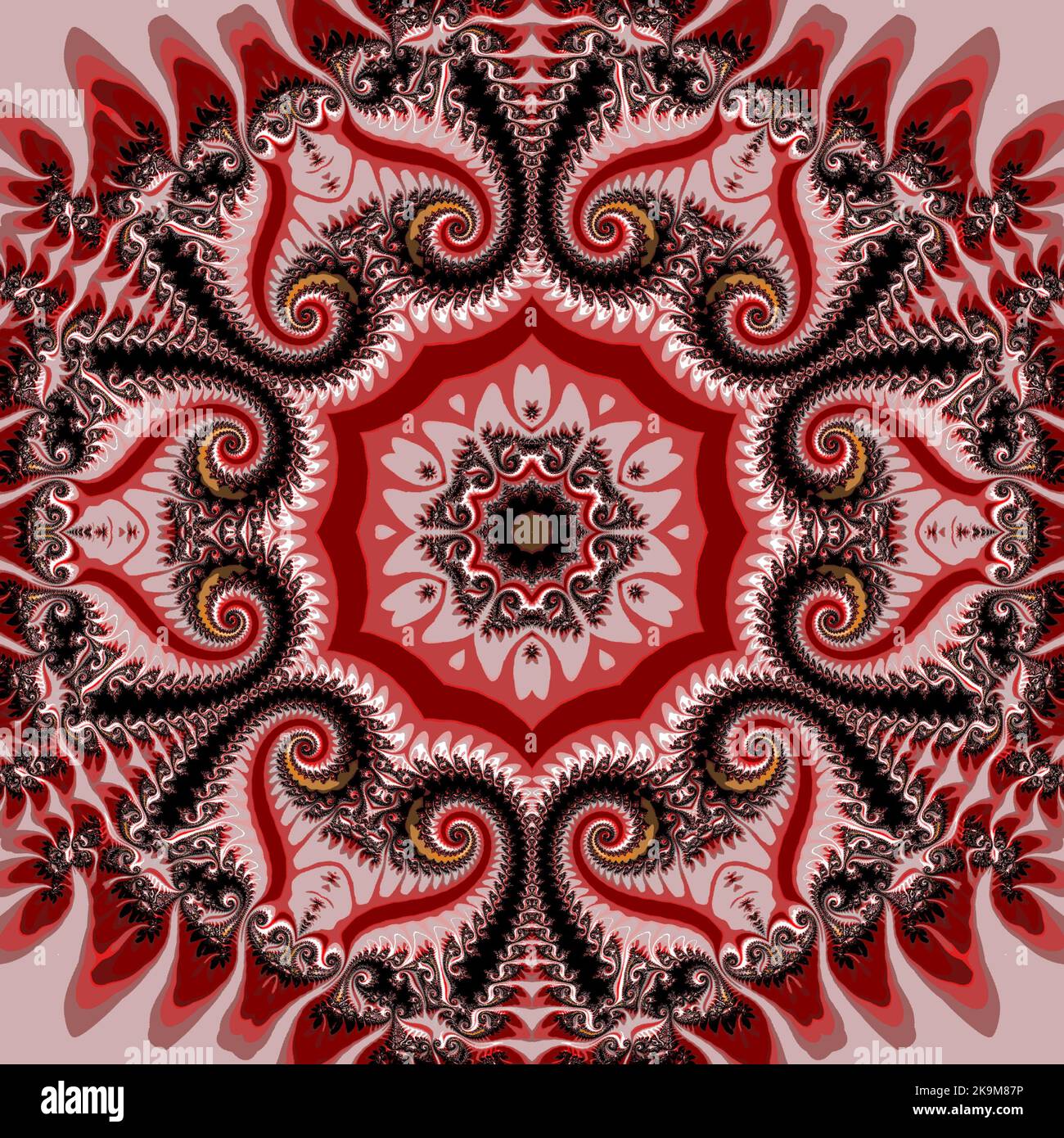 Abstract Computer generated Fractal design. A fractal is a never-ending ...
