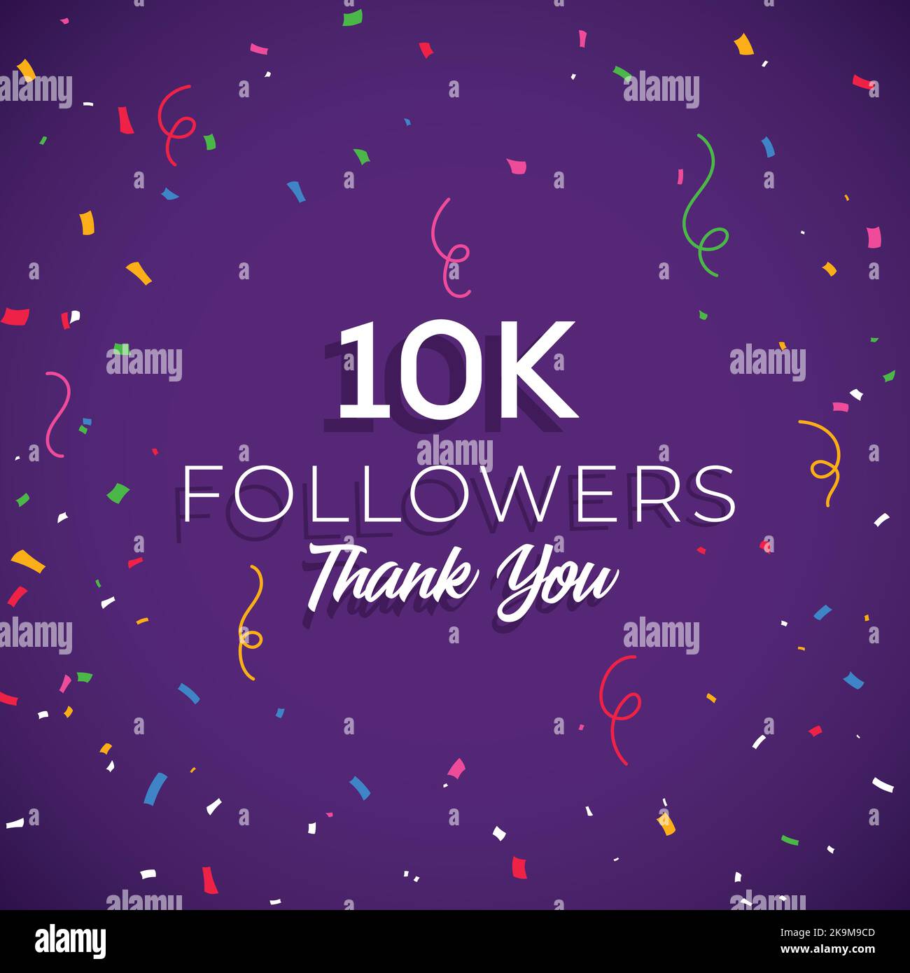 1 Million Followers Social Media Followers Vector Illustration