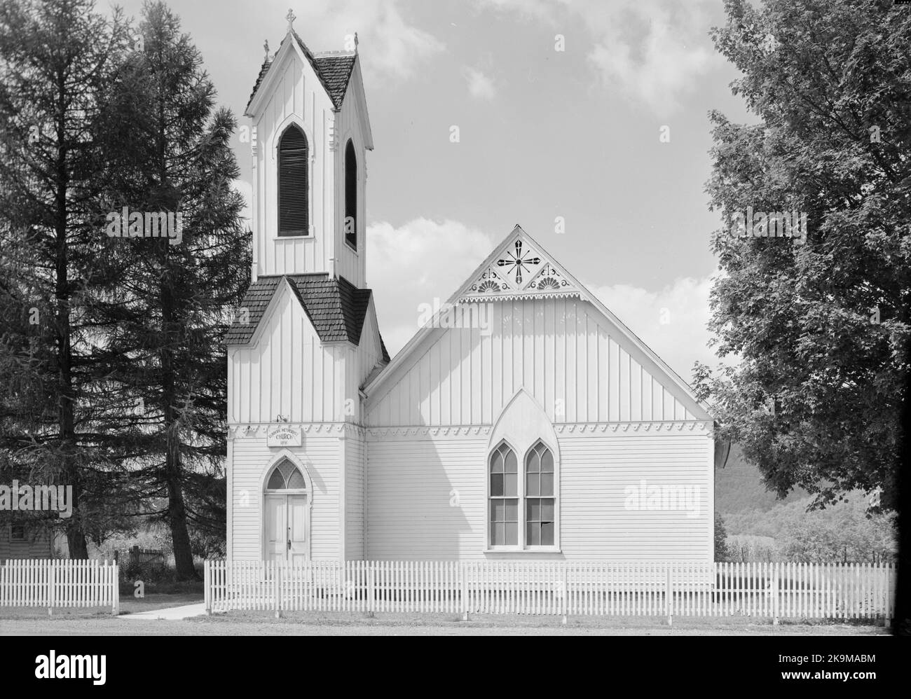 Jack Boucher - Dunmore Methodist Church, State Route 28, Dunmore, Pocahontas County, West Virginia , USA Stock Photo