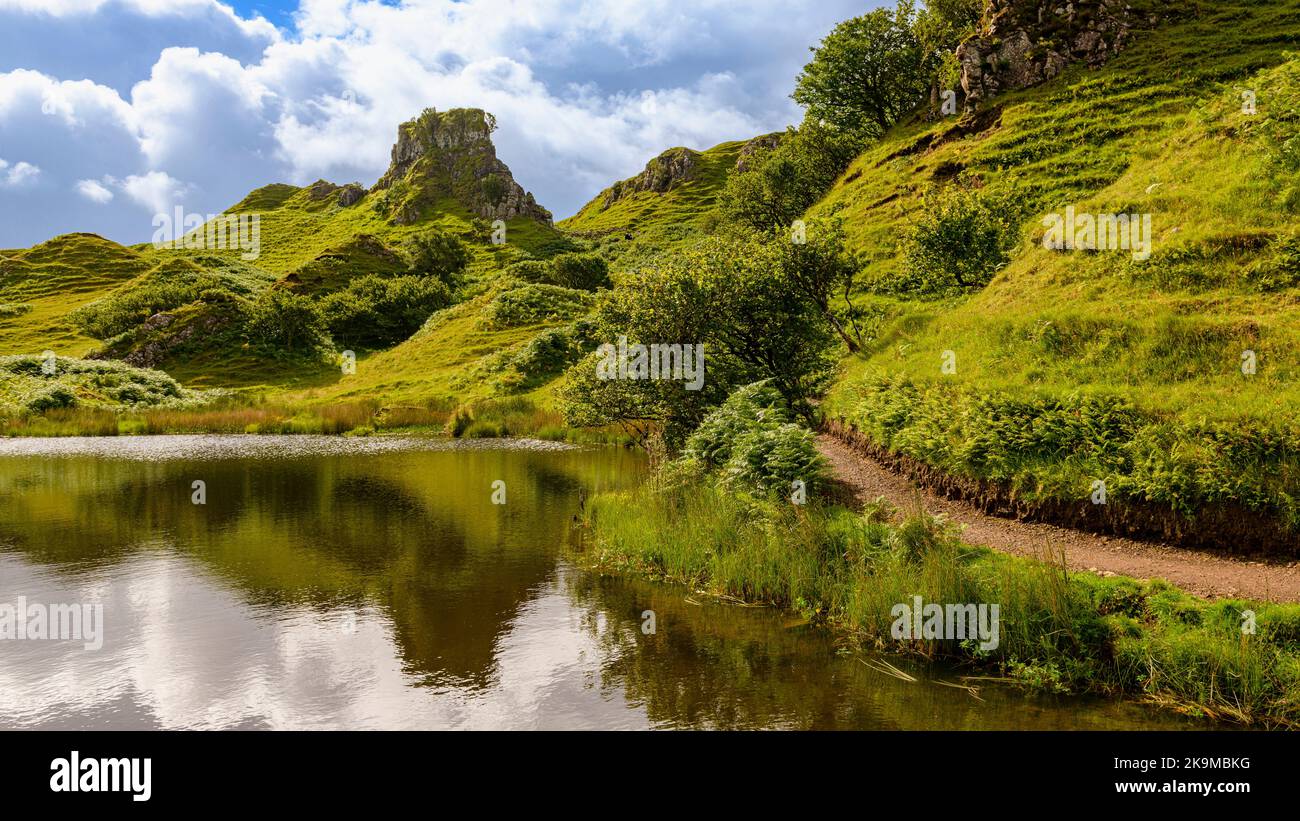 The Fairy Glen was formed by the land being disrupted by a series of