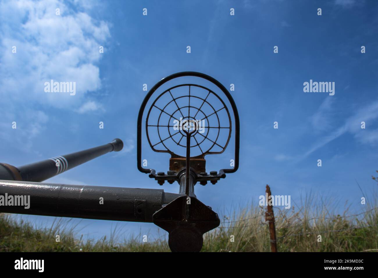 Anti-aircraft defence crosshair Stock Photo