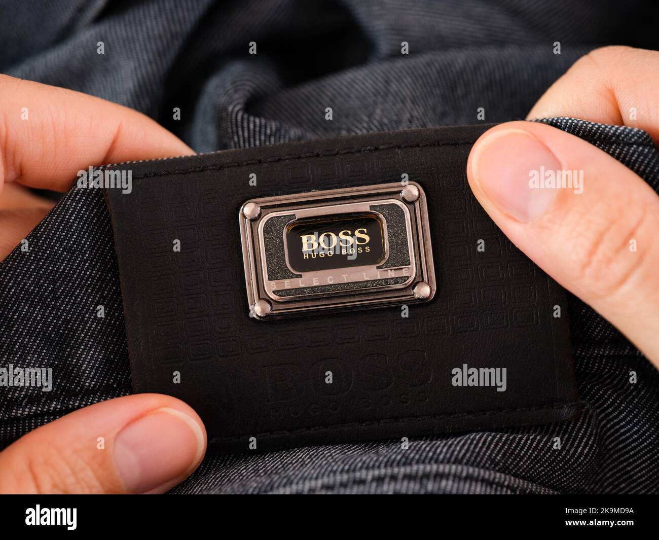 Tambov, Russian Federation - October 14, 2022: Woman hands holding a ...