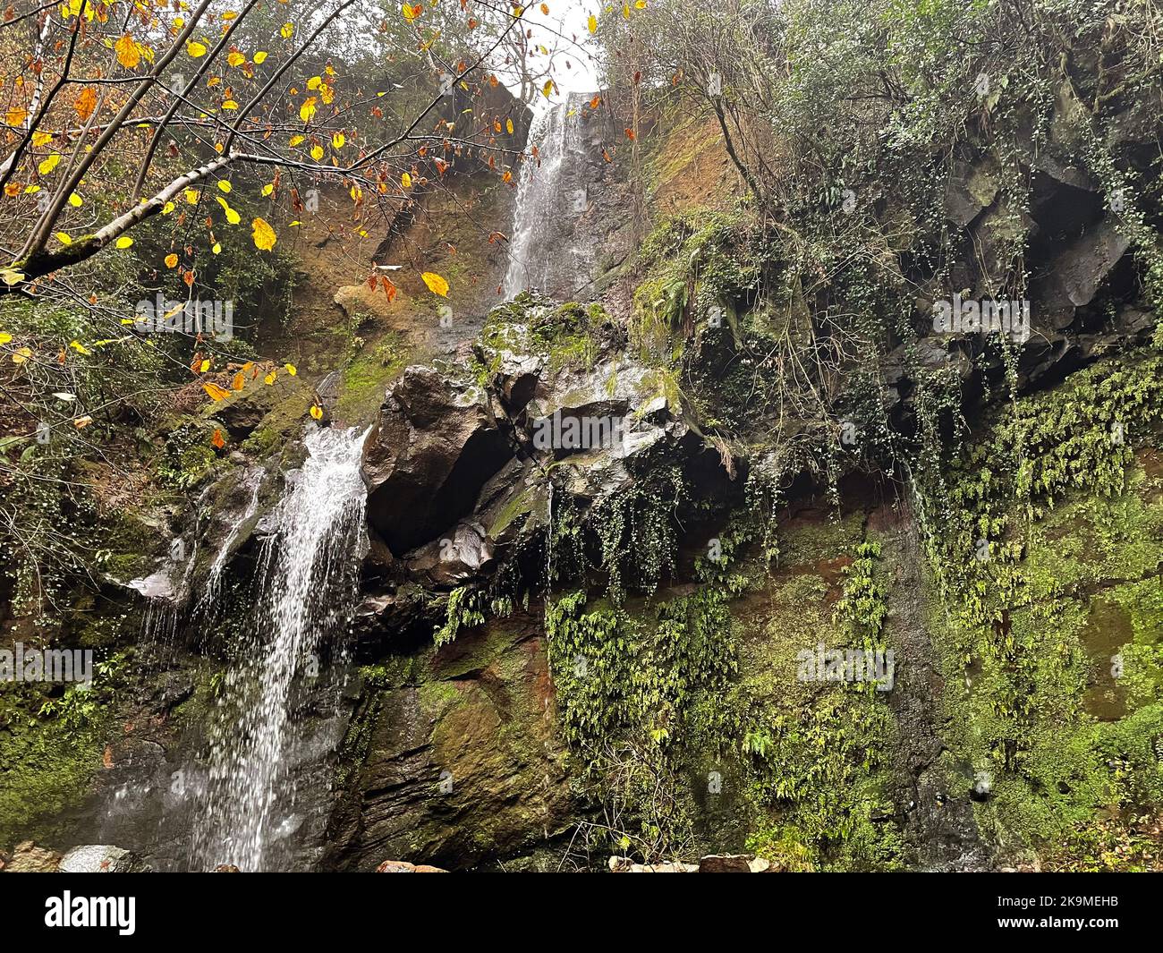 The waterfall of Conca della Campania, Italy. Stock Photo