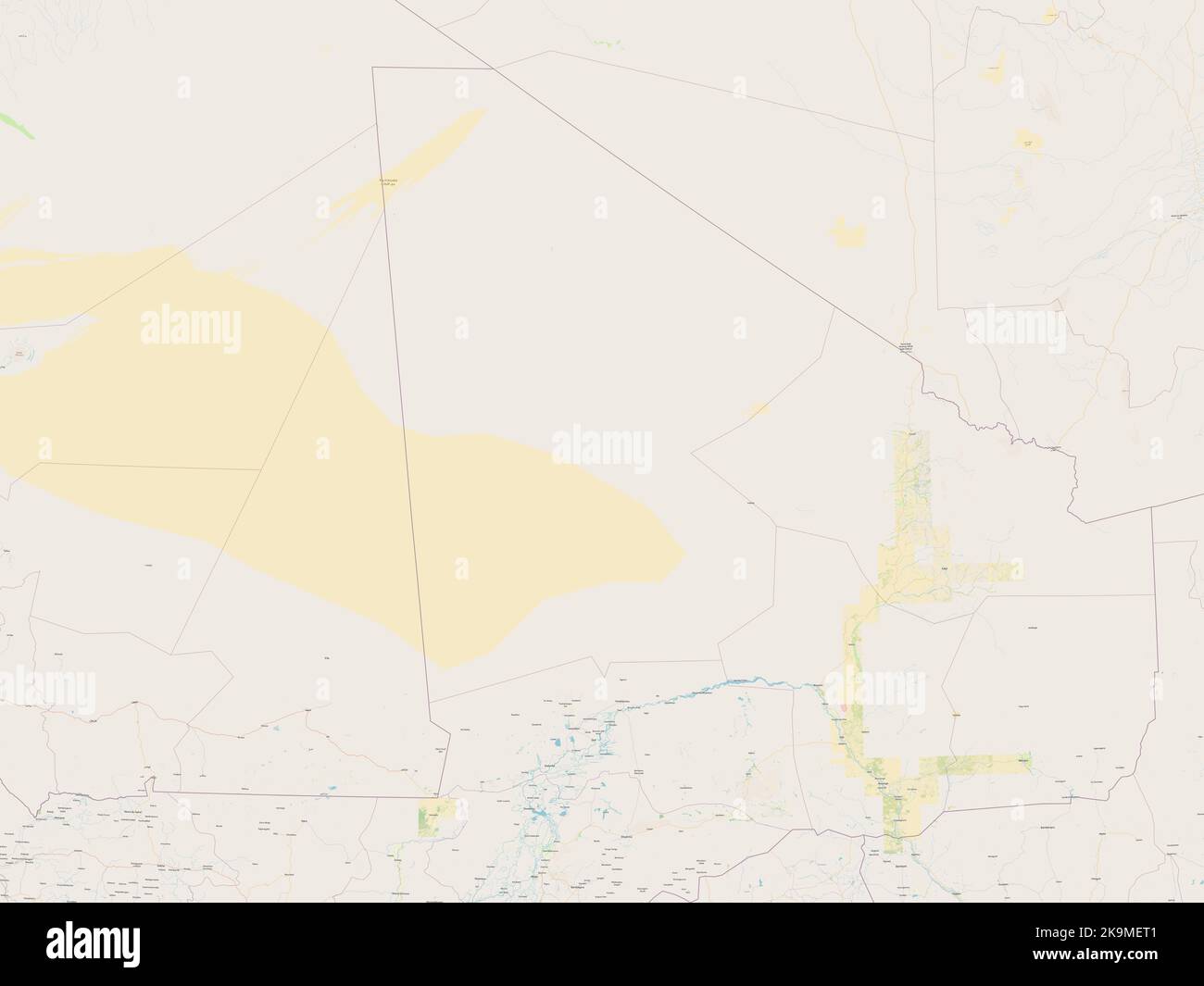 Timbuktu, region of Mali. Open Street Map Stock Photo - Alamy