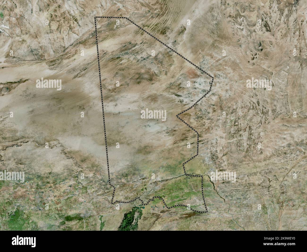 Timbuktu, region of Mali. High resolution satellite map Stock Photo - Alamy