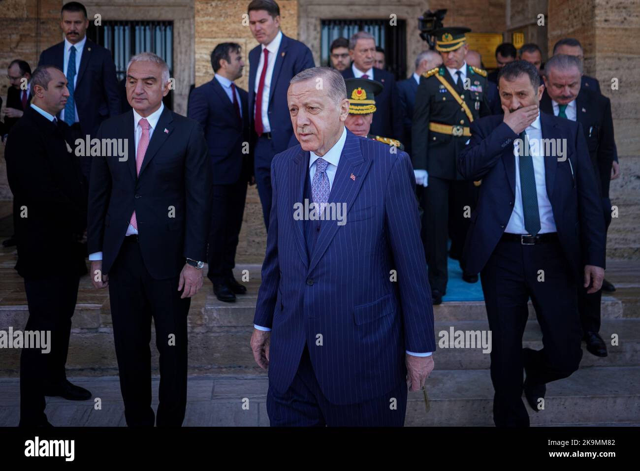 Ankara, Turkey. 29th Oct, 2022. President of the Republic of Turkey ...